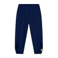 thumbnail image 4 of Ruyang Girls Capris Leggings Breathable Soft Toddlers 3/4 Cropped Pants Summer Belly 𝐒tretch Fitness Yoga Dance Pants Cropped, 4 of 6