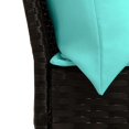 thumbnail image 5 of vidaXL Garden Sofa with Cushions Black Poly Rattan, 5 of 5