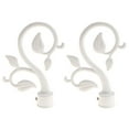 thumbnail image 1 of AMLESO 22mm Curtain Pole Recess Bracket Curtain Rod Bracket Finial - - White Type 2 - Type 2 - White, 1 of 5