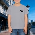 thumbnail image 2 of WMQPNNS Boys Summer Casual Tops Solid Color Short Sleeve Crewneck Tees Athletic Workout Shirts School Kids Clothes Size 8-9 Years, 1-Light Gray, 2 of 5