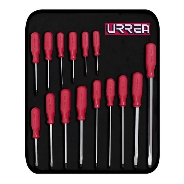 Juego de 15 Destornilladores Urrea Serie R Combinado 9600ER