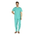 thumbnail image 1 of Inkmeso Ensemble de Nuit Solide pour Hommes T-Shirt et Pantalon Ensemble de Pyjama Manches Courtes Pjs Ensemble de Détente, 1 of 8