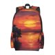 thumbnail image 2 of Disketp Sunset River Western Cowboy Mochila Escolar de Gran Capacidad y Peso Ligero, Mochila de Viaje Ideal para Escuela, Trabajo y Uso Diario, Cómoda y con Estilo, 2 of 8