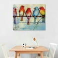 thumbnail image 2 of Nawypu  Modern Farmhouse Colorful Birds Canvas Wall Art, Multicolor, Large Multicolor Wall Decor for Bathroom, Living Room, Bedroom, 2 of 4