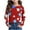 Red1, variant on Maean Boys Girls Shirts Star Printed Long Sleeve Crewneck Tshirts Casual Loose Tee Blouse for 3-14 Years