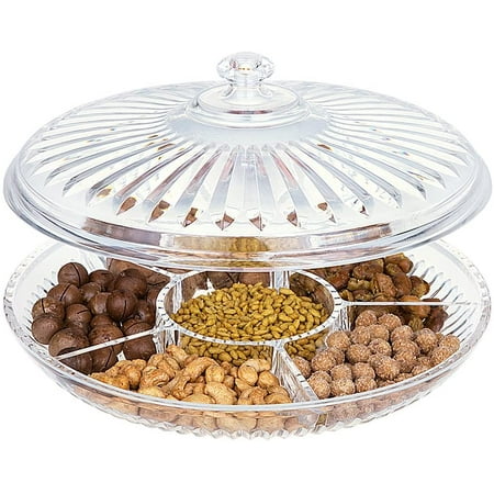 TopLLC Fruit Tray Clear Snack Display Tray Candy Snack Tray Nut And Dried  Fruit Storage Box Snack Tray For Kitchen And Party Food And Pantry  Organization on Clearance 