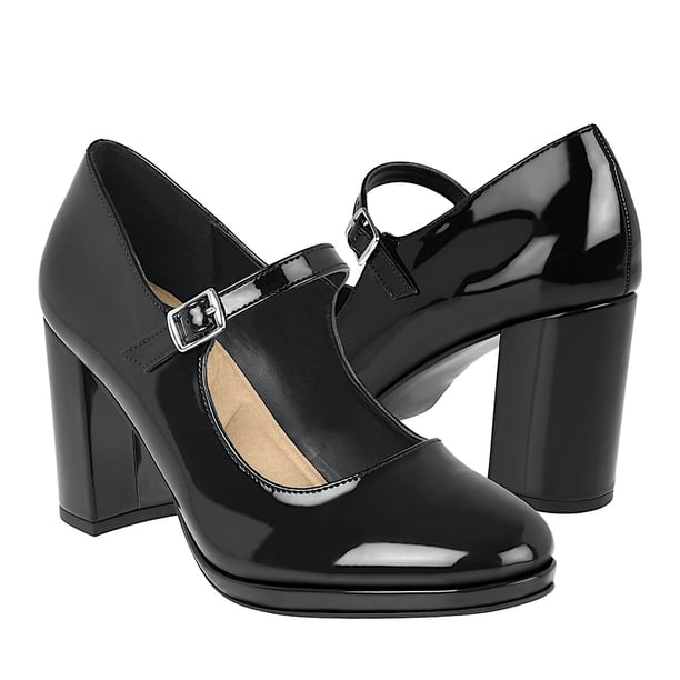 TACONES STYLO MUJER 41201CHAROL NEGRO
