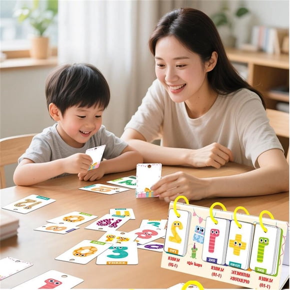Apmemiss Clearance Desktop Education Card Graphic and Letter Card Children's Early Education Flash Card