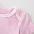 thumbnail image 3 of Umfun Baby Short Sleeve Solid Color Bodysuit Soft Cotton Onesie One-Piece Romper for Newborn Infant Boys Girls Daily Wear, 3 of 7