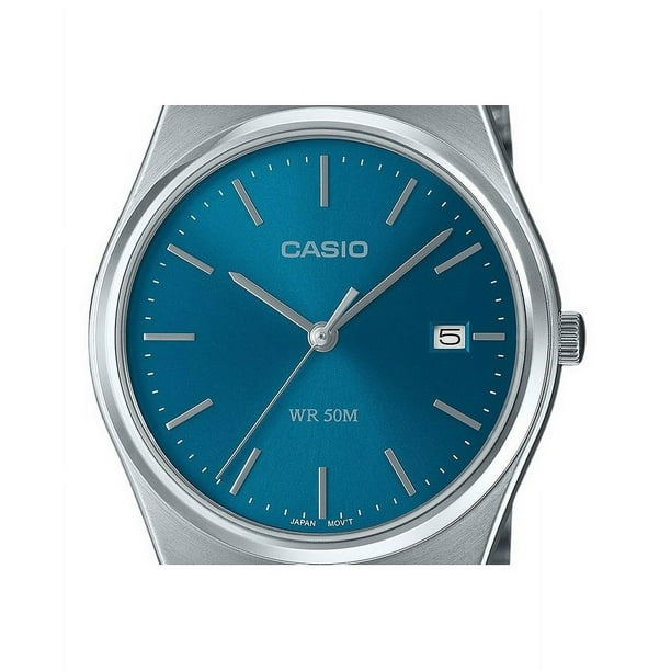 Casio Standard Analog Stainless Steel Blue Dial Quartz MTP-B145D