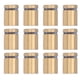 thumbnail image 2 of Clavo publicitario, 12 piezas de tornillo de separación de acero inoxidable Soporte de cartel de oro cepillado galvanizado, superficie plana, fácil instalación, 2 of 14