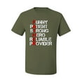 thumbnail image 2 of Wild Bobby, Best Dad Father Traits Qualities, Father's Day, Men Graphic Tees, Military Green, X-Large, 2 of 3