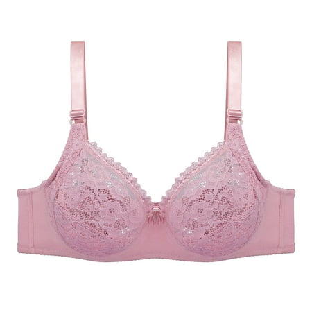 

Bras For Women Women s Cotton Large Bra Steel Rim Adjustable Comfortable Sweat Absorbing Lace Bra Lingerie For Women