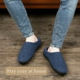 thumbnail image 3 of cosyone1997 Men's Memory Foam Slippers Indoor Outdoor Cozy Fleece Lined Non-slip House Shoes, 3 of 7
