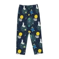 thumbnail image 4 of Daiia Space and Animals Women's Sleep Pant with Pockets and Drawstring,Pajama Pants-Medium, 4 of 9