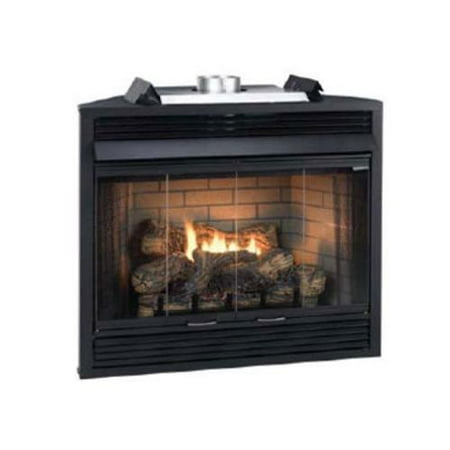 Deluxe MV 34" Flush Face B Vent Fireplace Natural Gas
