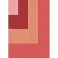 thumbnail image 1 of Ahgly Company Tapis d'Intérieur Rectangulaires Transitionnels Rouges Lavables à la Machine, 4 Pieds x 6 Pieds, 1 of 7
