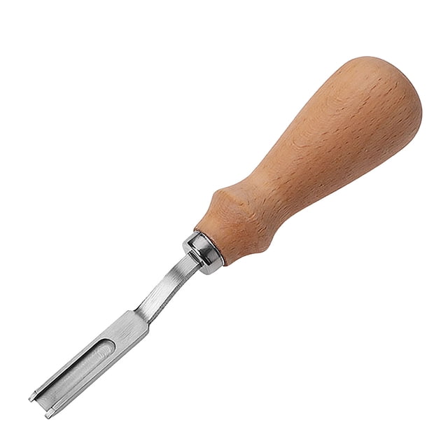 Yuarrent Práctico biselador de bordes para manualidades de cuero, 1 unidad, cuchillo biselador, herramienta artesanal de corte artesanal con mango de Suministros de marroquinería Yuarrent HA6156-00B