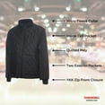 thumbnail image 3 of Ground Force Men's Diamond Quilted Freezer Jacket, Black, (XL), 3 of 8