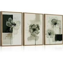 FCCUYE d Neutral Tree Canvas Wall Art 24 * 36 Inch Large Forest Bird Abstract Wall Decor Farmhouse Illustration Artwork for Living Room Bedroom Set of 3