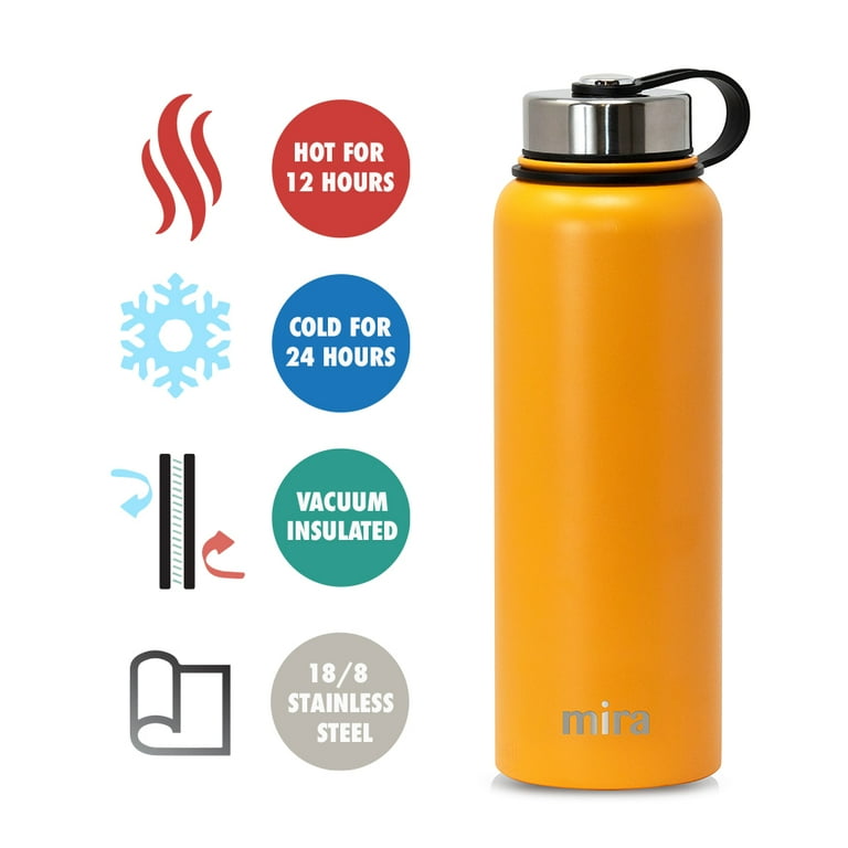 MIRA 40 Oz Stainless Steel Vacuum Insulated Wide Mouth Water