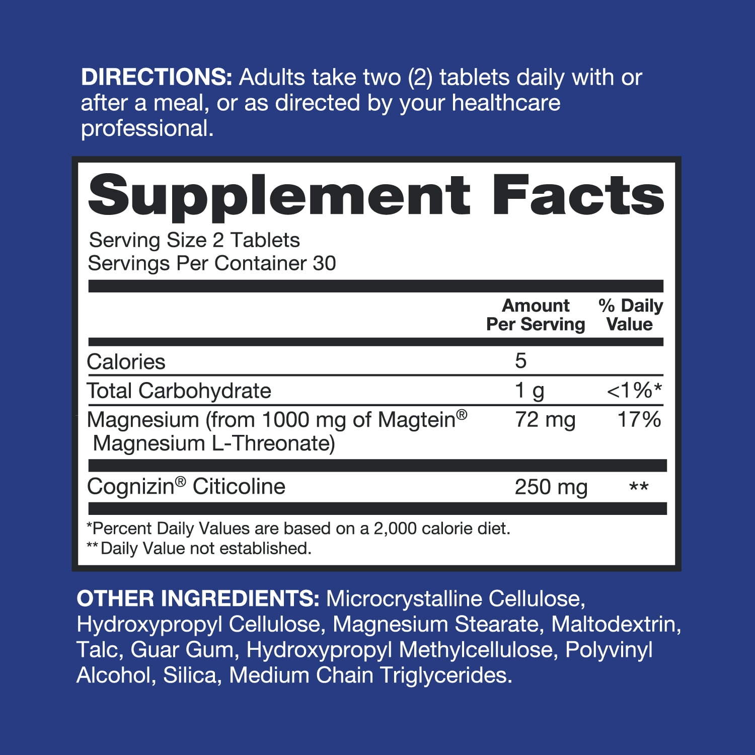 Qunol Brain Health Focus Tablet with 1000mg Magnesium LTh