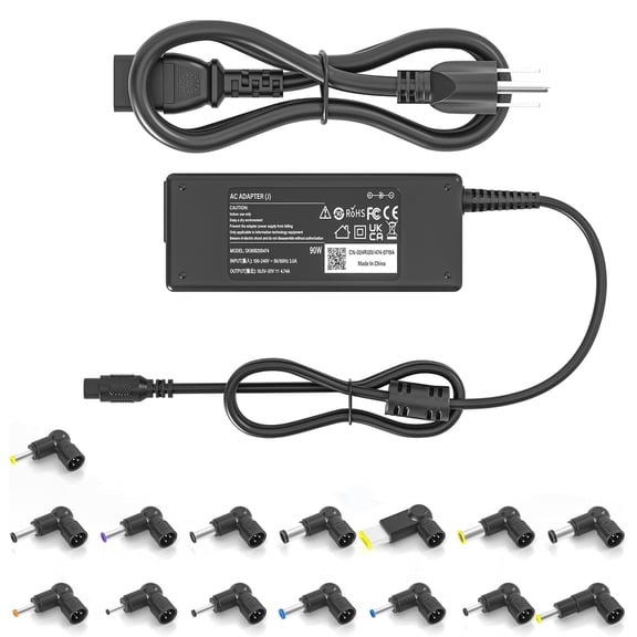 90W Universal Laptop Charger for HP Lenovo ASUS Toshiba Acer Dell Samsung Fujitsu Gateway MSI IBM Chromebook Notebook Ultrabook Adapters Power Supply Cord with 15 Connectors