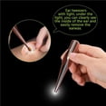 thumbnail image 3 of LED Light Ear Picking Tools Kit Ear Tweezers Earpick Set With Metal Storage Box Ear Care, 3 of 7