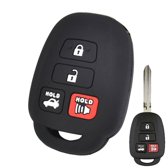 DON'T TOUCH MY KEY Car Silicone Key fob Cover Case Remote fob for Toyota RAV4 Corolla Camry Yaris