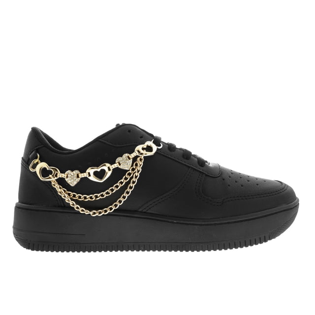 Tenis Allison color negro con cadena 26.5 Dorothy Gaynor Tenis Allison color negro con cadena 26.5