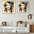 thumbnail image 4 of Designart "Portrait of a Woman in Art Deco Style I" Abstract Portraits Floater Framed Canvas Art Print, 4 of 7