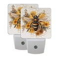 thumbnail image 5 of Bee with Honey Night Light LED Dusk to Dawn Auto Sensor Night Lamp Plug-in Nightlight for Bedroom Hallway Kitchen 2 PCs, 5 of 7