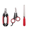 thumbnail image 1 of Profesional Pet Dog Nail Clipper con Lock Grooming Tissors Nail File 3PCS Pet Tool para ani Abanopi Cortaúñas, 1 of 5