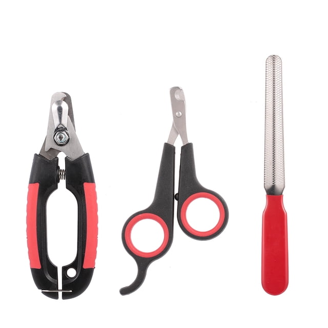 Profesional Pet Dog Nail Clipper con Lock Grooming Tissors Nail File 3PCS Pet Tool para ani Abanopi Cortaúñas