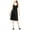 black, variant on bar III Womens Ruffle-Front A-line Dress, Black, X-Small