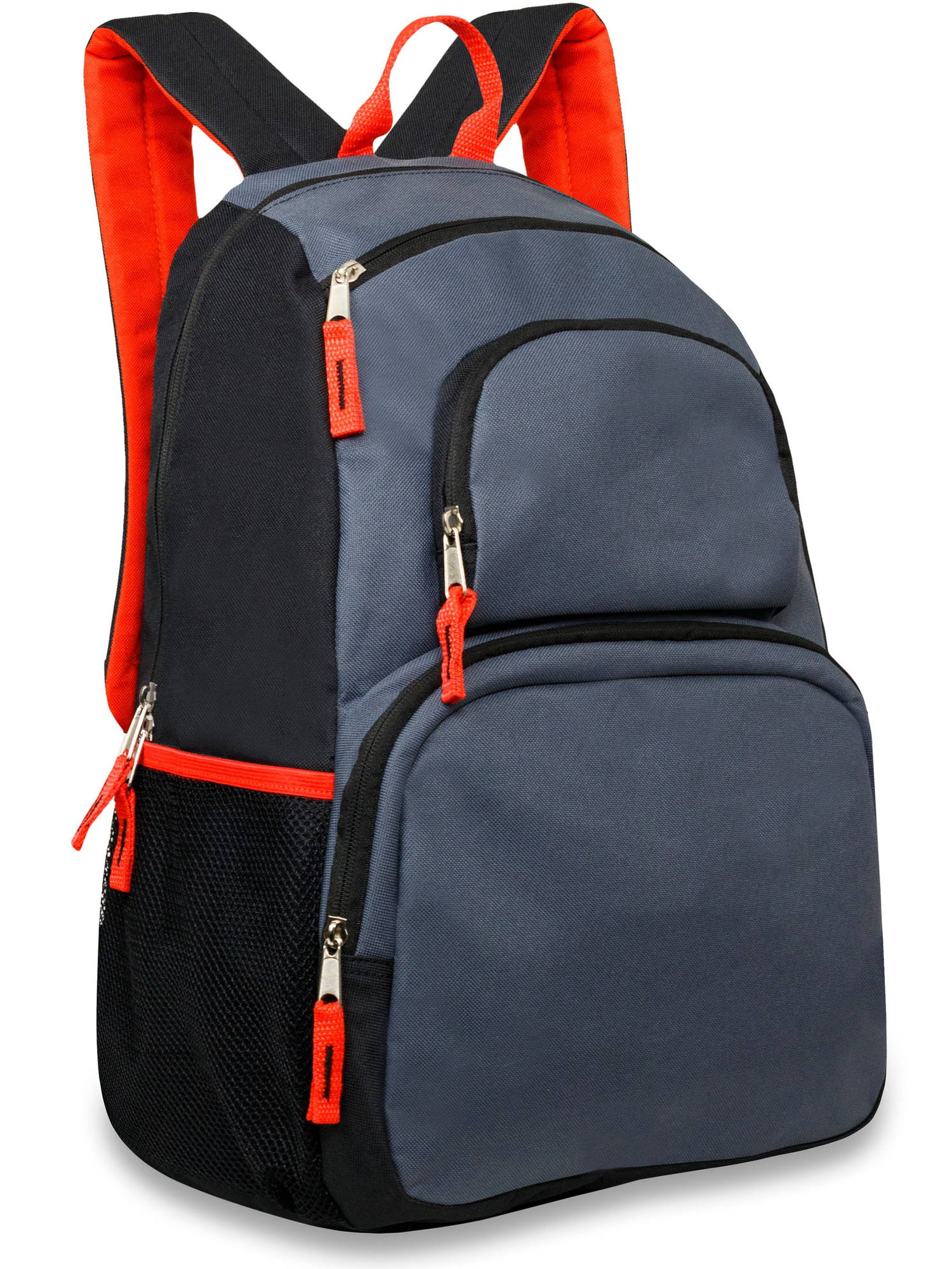 18 Inch Triple Pocket Backpack with Side Mesh Pockets - Walmart.com
