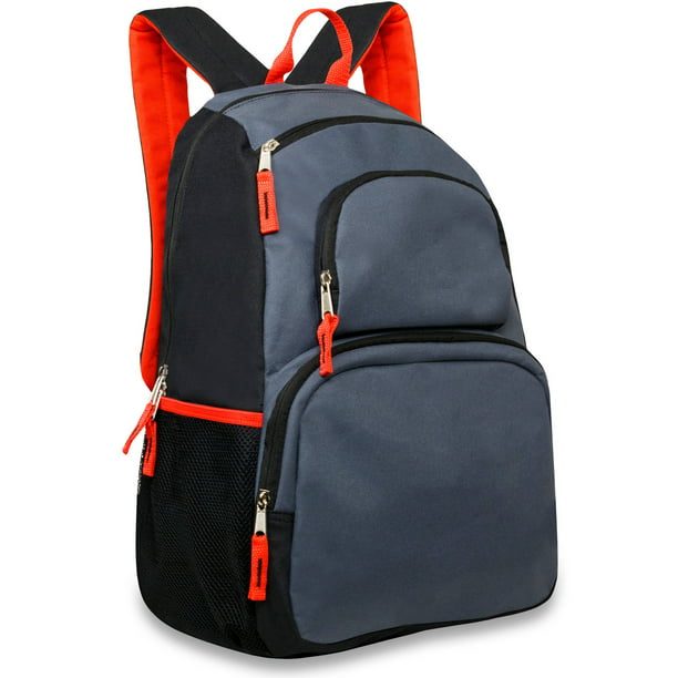 18 Inch Triple Pocket Backpack with Side Mesh Pockets - Walmart.com