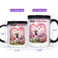 thumbnail image 4 of Hello Valentine’s Day Doberman Pinscher Flower Crown Romantic Pink Floral Heat Color Changing Mug Doberman Dog Lover Gifts Magic Coffee Mug - 00031, 4 of 4