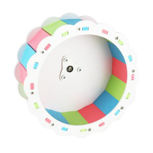 <p>Roue pour Hamster Roue de Course pour Animal Jouet Hamster Roue pour Hamster Silencieuse Forme Tournesol Assemblage à Vis en PVC Roue de Course pour Animal pour Hamster de Sport</p>