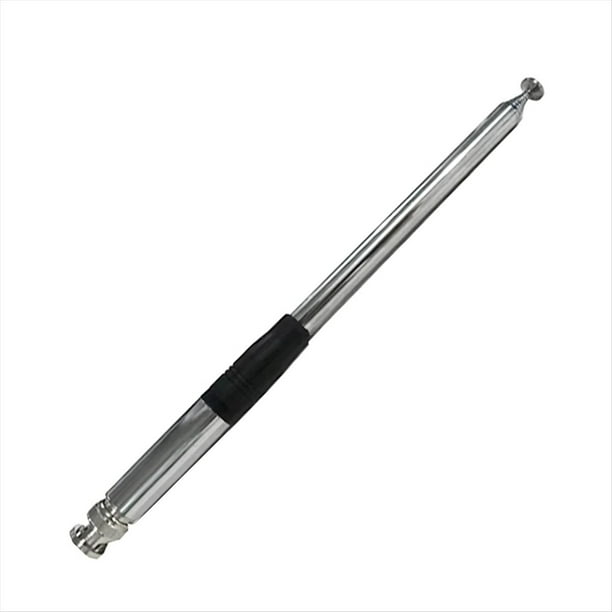 Antena Telescópica 27MHZ Conector BNC Antena para Radios de Corta Antena de Varilla Walkie Talkie