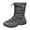 Gray, variant on Fesfesfes Womens Black Boots Snow Women Winter Plus Velvet Warm Short Cotton Shoes 42(US:9.5-10)