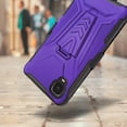thumbnail image 2 of DALUX V Hybrid Kickstand Holster Phone Case Cover Compatible with Alcatel TCL A3 / TCL A509DL (2021) - Purple, 2 of 3