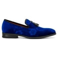 thumbnail image 2 of Velvet Loafers for Men Dress Shoes, Blue, 10 US, 2 of 5