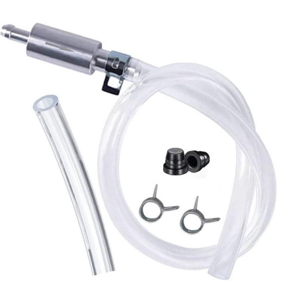 One-Way Brake Bleeder Kit - Hydraulic Clutch & Disc Brake Bleeding Tool with Flexible Hose, Aluminum Body, Quick Connect