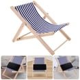 thumbnail image 1 of OULII Beach Chairs Phone Stand Wood Base Holder Desktop Ornament 1Pcs, 1 of 4