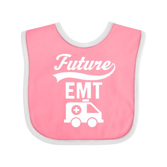 Inktastic Future EMT Emergency Medical Technician Boys or Girls Baby Bib