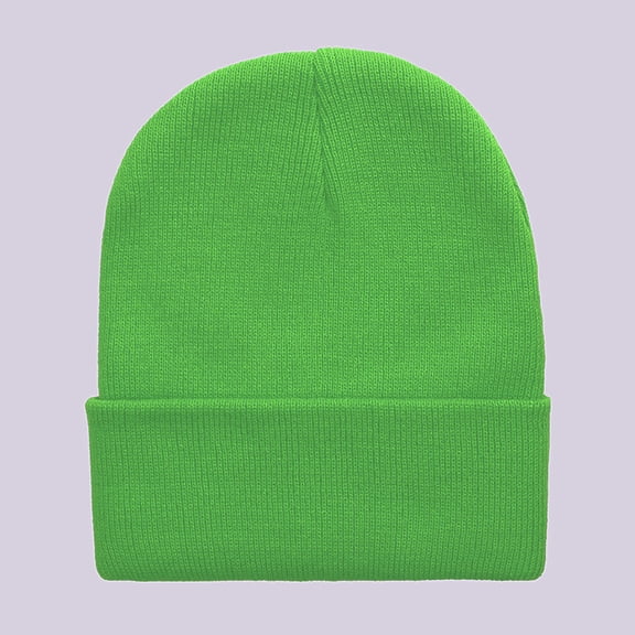 suxuMhao Knit Hat-2 Pieces Light Green Beanie,Winter Hats for Adults,Warm Winter Beanies with Curled Edge,Casual and Versatile Knit Cap,One Size Fits Most,Soft Headwear for Cold Days & Daily Use