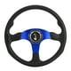 thumbnail image 5 of VOBOR 350 mm/14 Pulgadas, Volante Deportivo, Plato Profundo, 6 Pernos, Accesorio Universal Modificado(Azul), 5 of 12