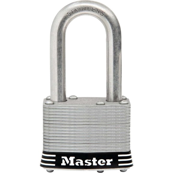 Master Lock 1.75" W Stainless Steel 4-Pin Tumbler Padlock 1 pk