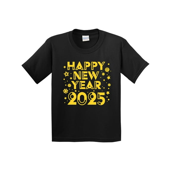 Inktastic Happy New Year 2025 Youth T-Shirt